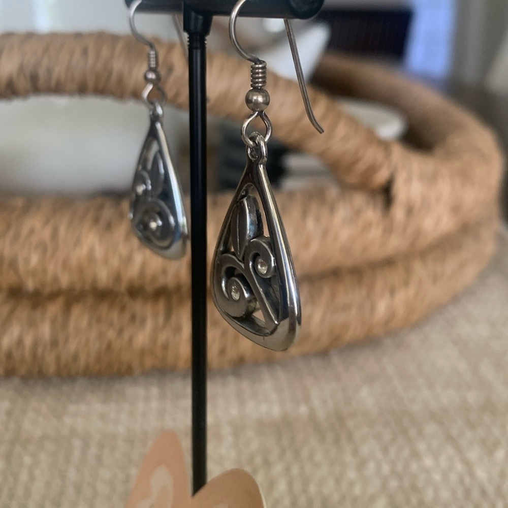 Brighton Elegant Silver Drop Earrings - Picture 7 of 9